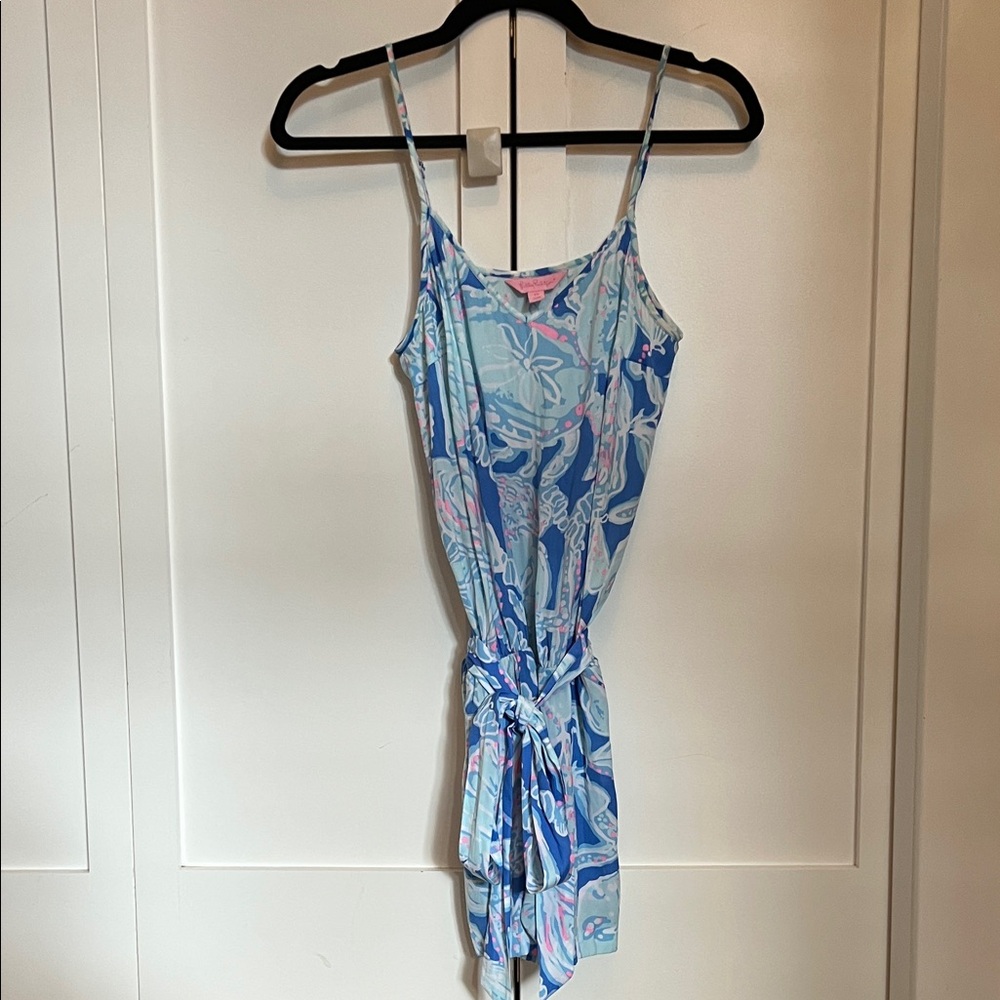 Lilly Pulitzer Blue and Pink Romper